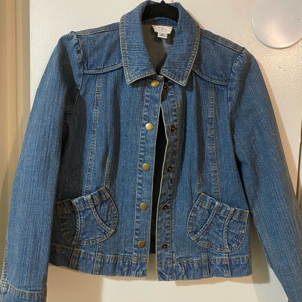 Ann Taylor Loft crop jean jacket